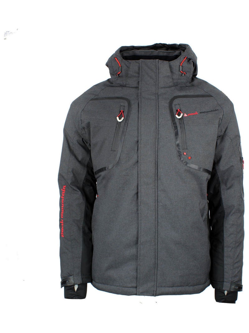 Blouson de ski   CAMATE - PEAK MOUNTAIN Gris - Kiabi