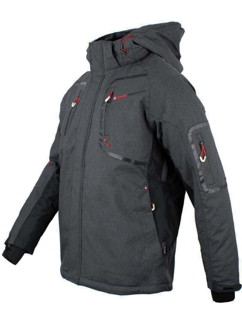 Blouson de ski   CAMATE - PEAK MOUNTAIN Gris - Kiabi