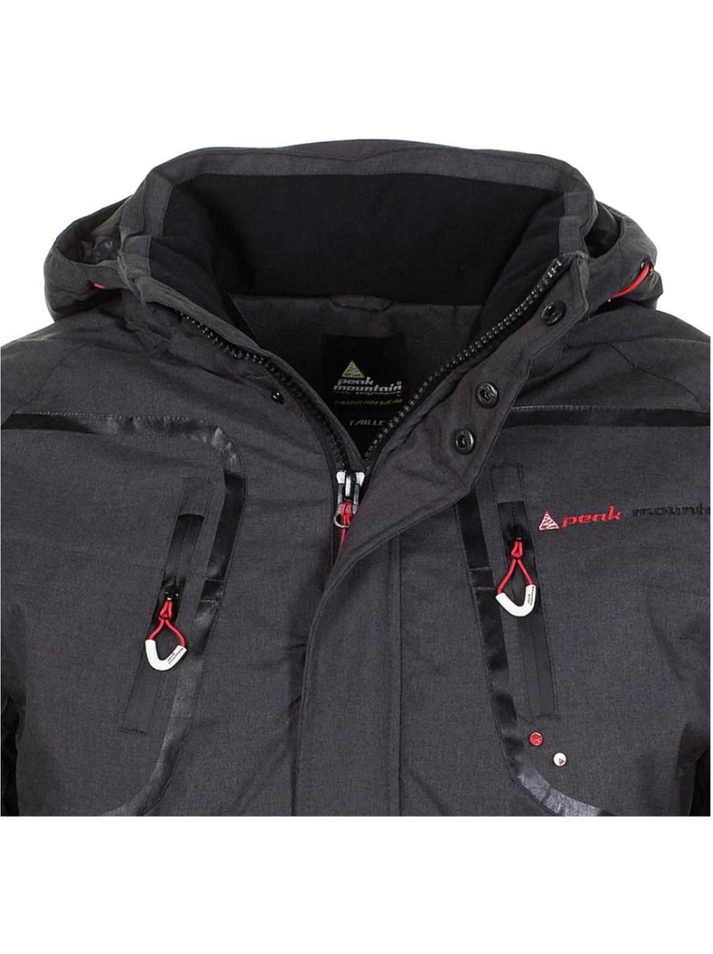 Blouson de ski   CAMATE - PEAK MOUNTAIN Gris - Kiabi