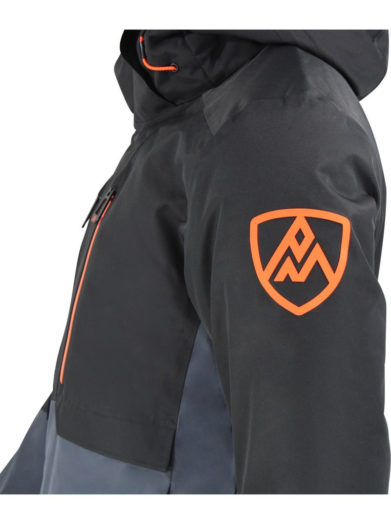 Blouson de ski carpa   - peak mountain Noir - Kiabi