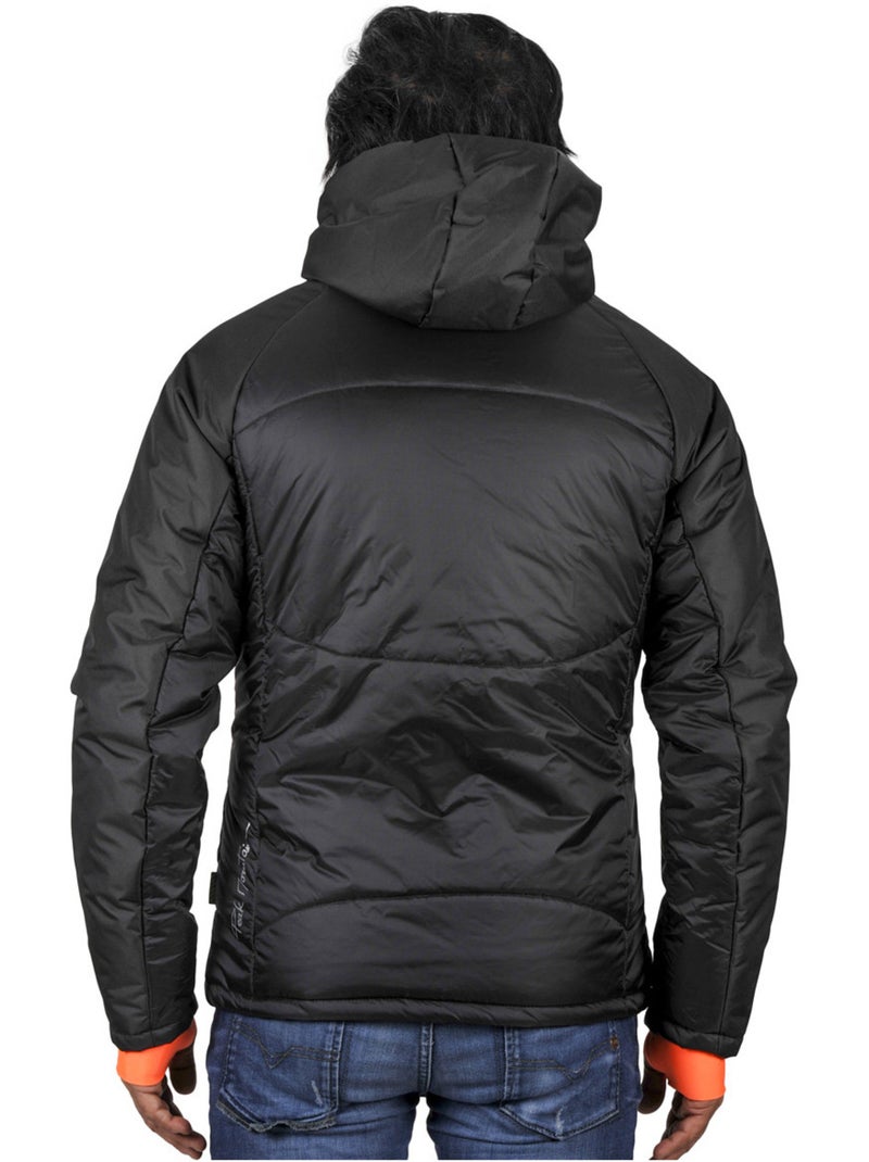 Blouson de ski   CEPEAK - PEAK MOUNTAIN Noir Orange - Kiabi