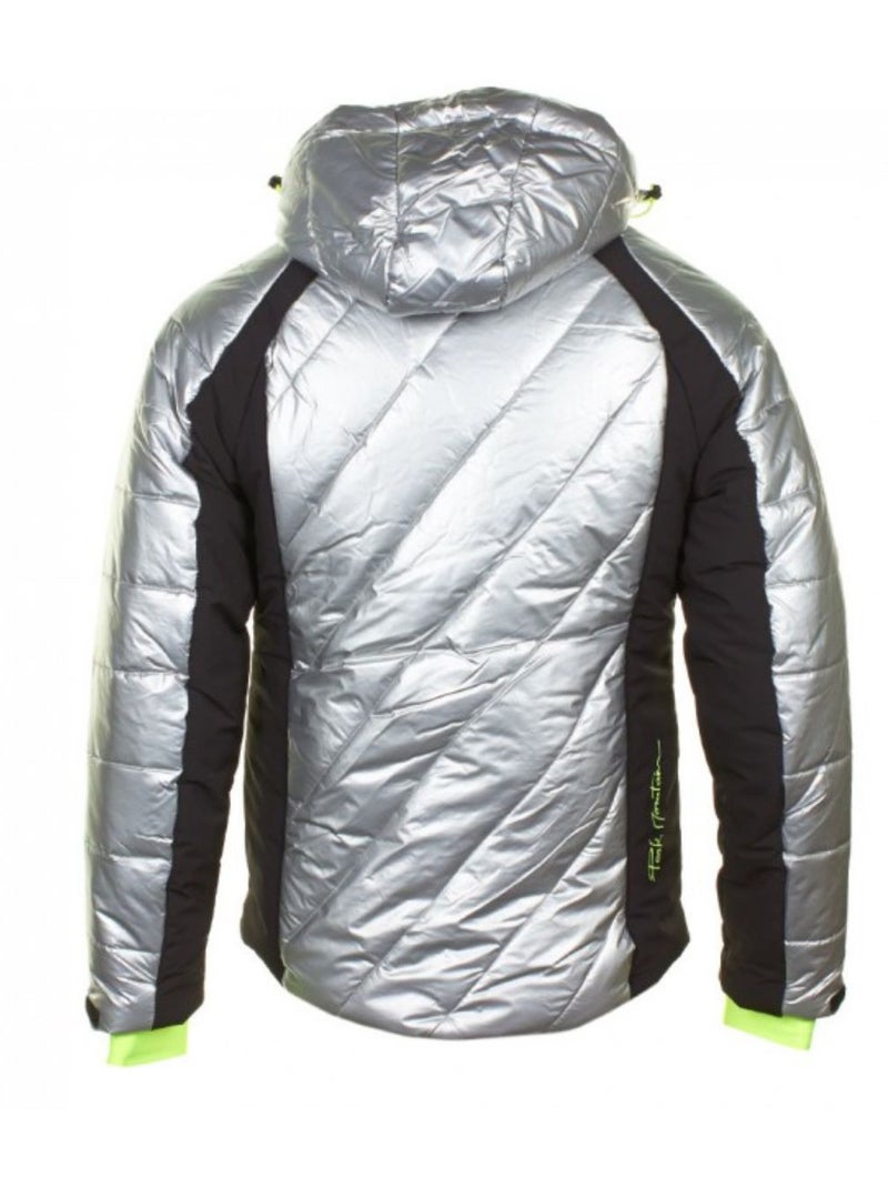 Blouson de ski   CILVER - PEAK MOUNTAIN Noir Argenté Noir - Kiabi