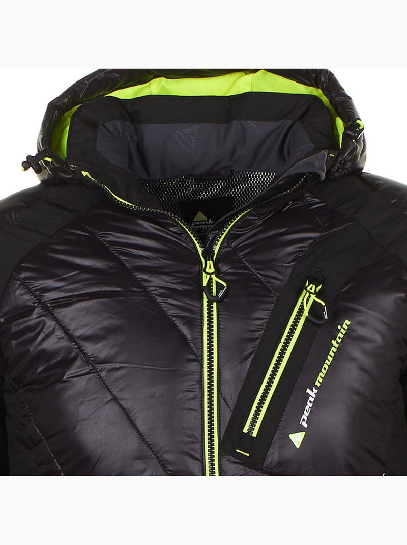 Blouson de ski   CYBRID - PEAK MOUNTAIN Noir Jaune - Kiabi