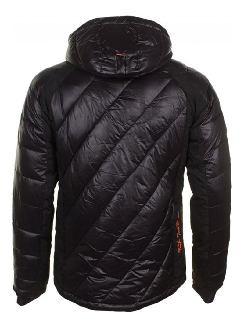 Blouson de ski   CYBRID - PEAK MOUNTAIN Noir Orange - Kiabi