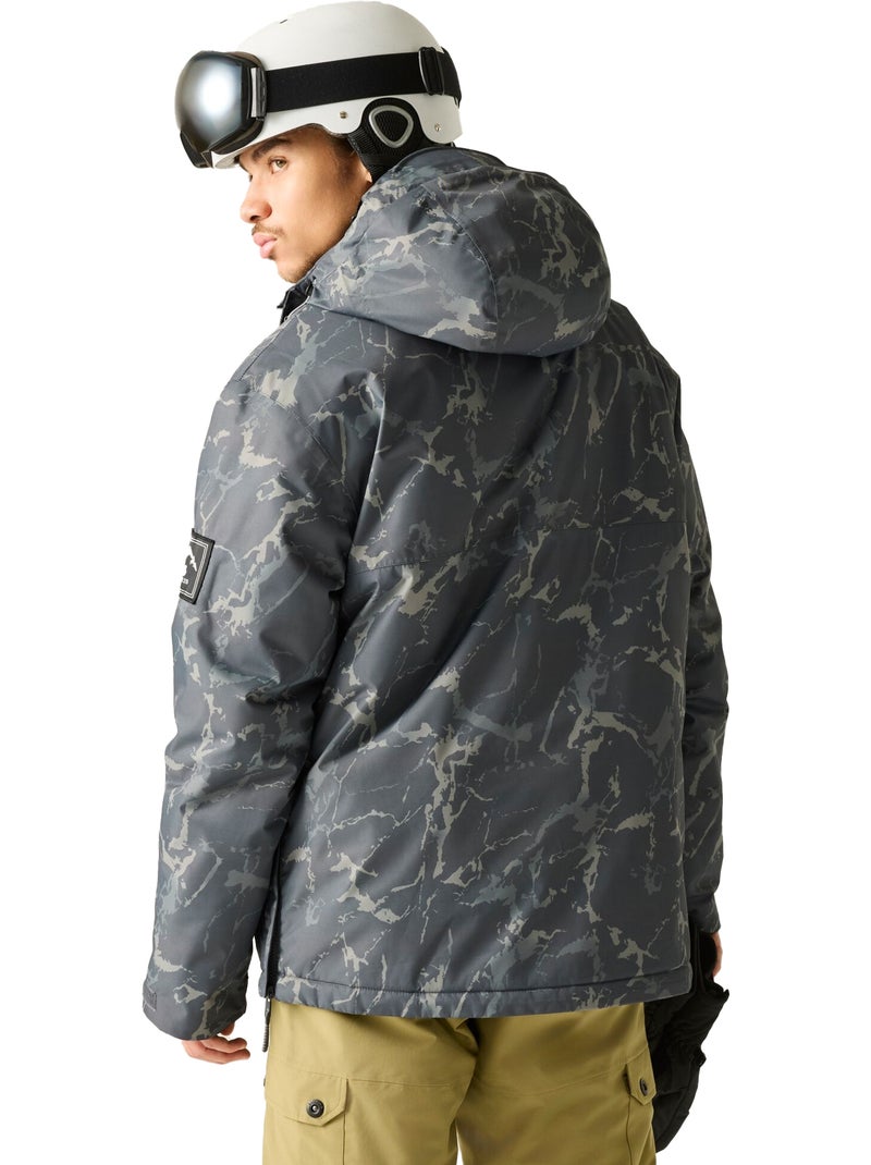 Blouson de ski décontracté à enfiler motif/style fissuré freeride - dare 2b Noir - Kiabi