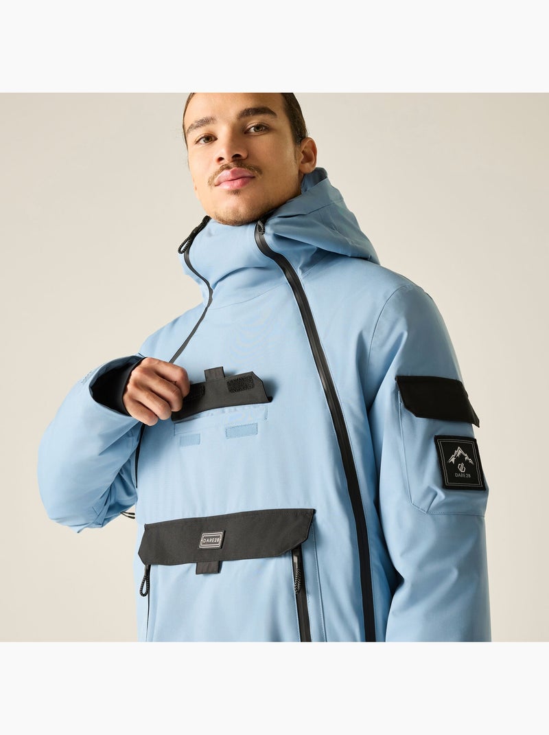 Blouson de ski extensible à enfiler motif/style contrasté t-bar - dare 2b Bleu turquoise - Kiabi
