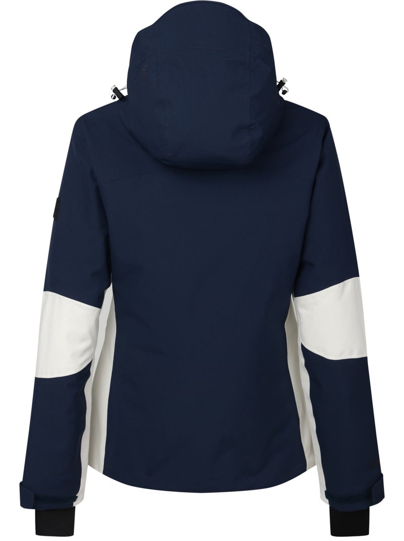 Blouson de ski extensible et bicolore à capuche et ourlets ajustables lumi - dare 2b Bleu Bleu marine Blanc - Kiabi