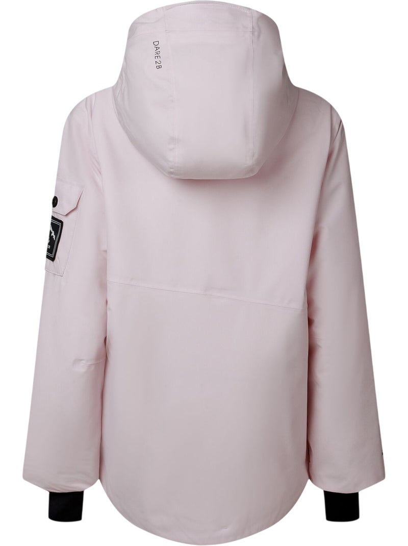 Blouson de ski extensible et unie à capuche life - dare 2b Rose pâle - Kiabi