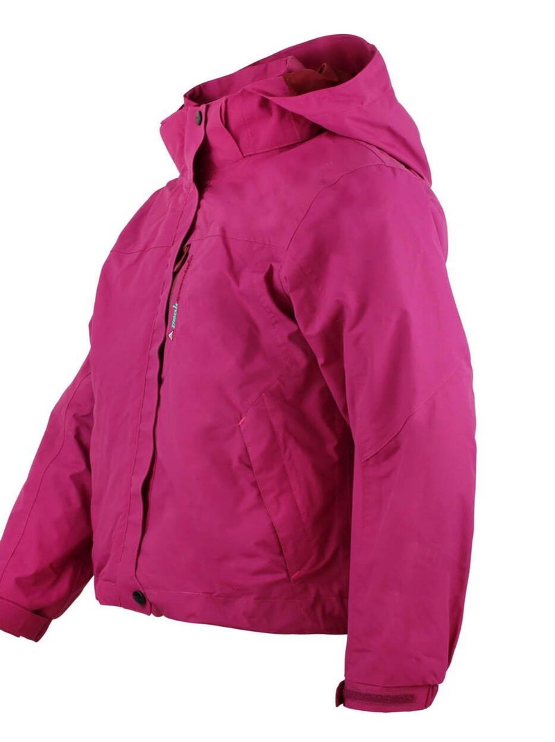 Blouson de ski fille 3 en 1 fille FACIONO - PEAK MOUNTAIN Rose fushia - Kiabi