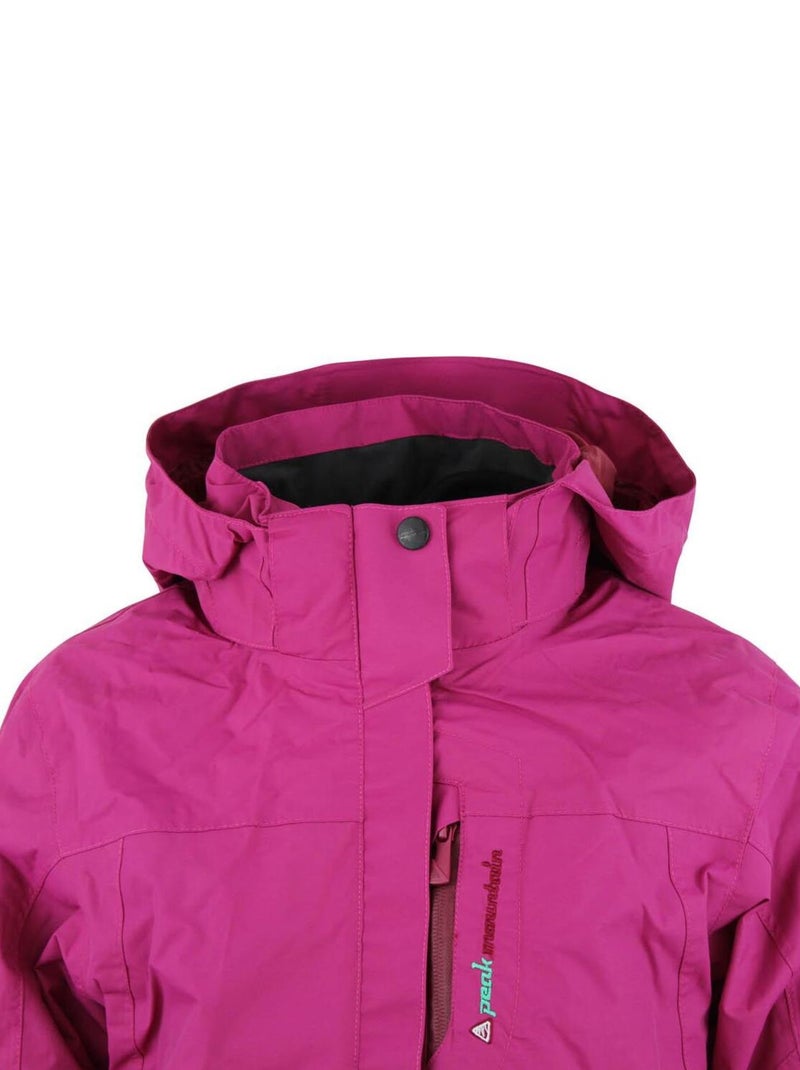Blouson de ski fille 3 en 1 fille FACIONO - PEAK MOUNTAIN Rose fushia - Kiabi