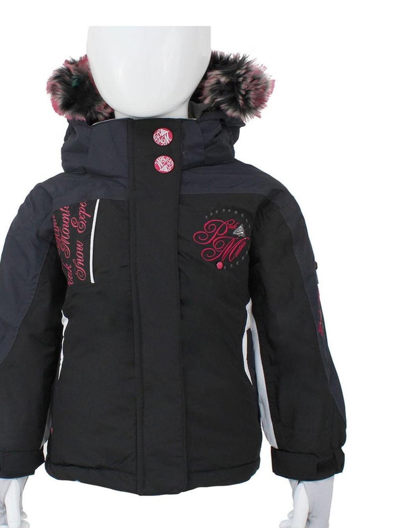 Blouson de ski fille FALAZA - PEAK MOUNTAIN Noir Noir - Kiabi
