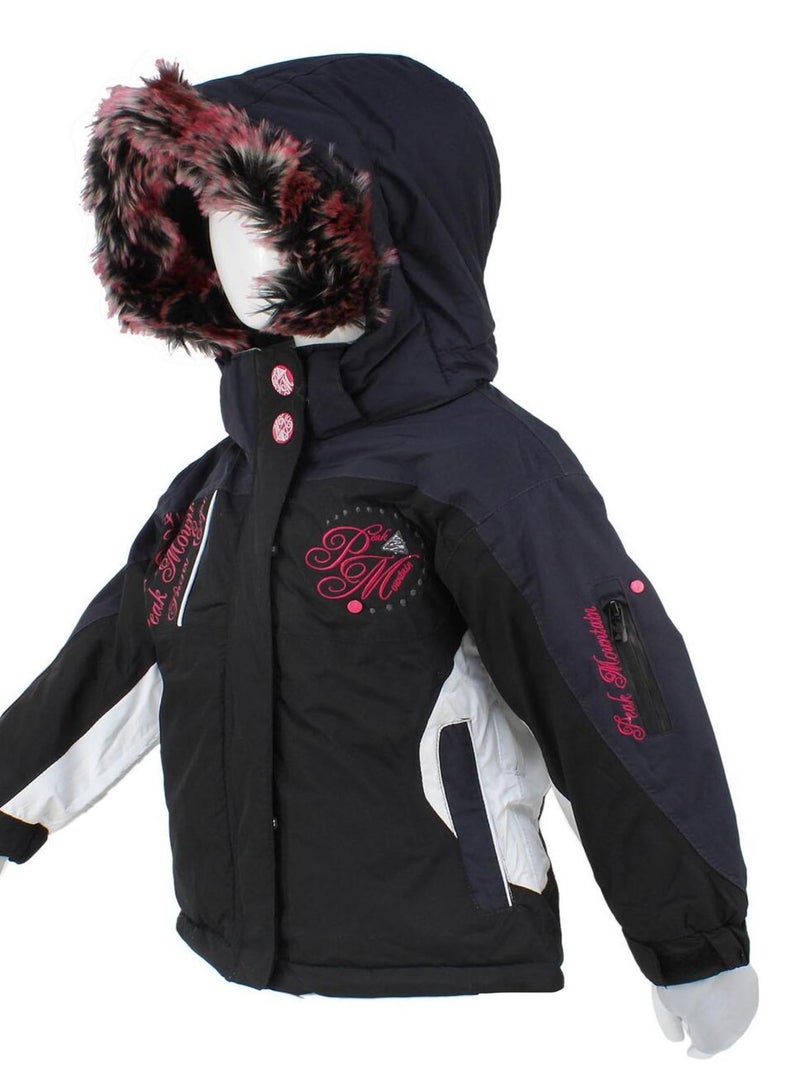 Blouson de ski fille FALAZA - PEAK MOUNTAIN Noir Noir - Kiabi