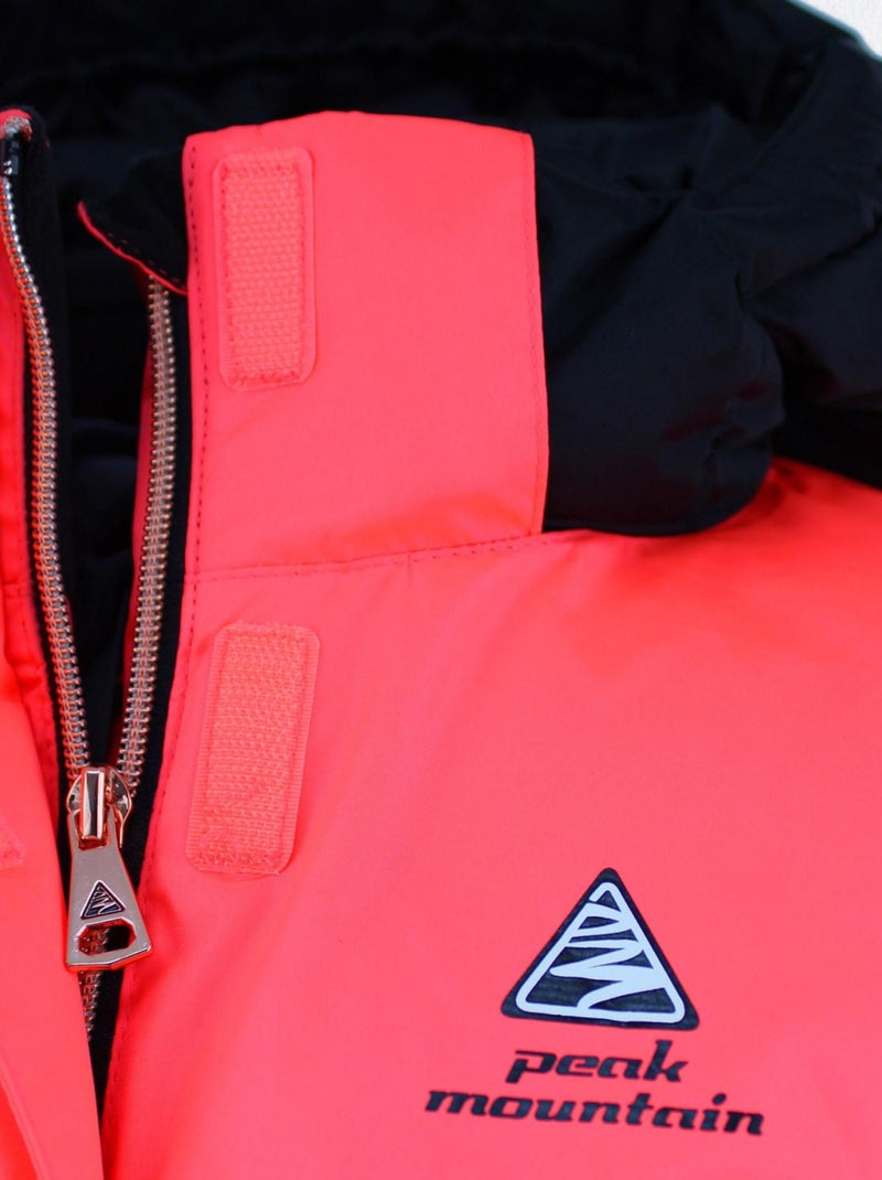 Blouson de ski fille FAMA - PEAK MOUNTAIN Orange corail - Kiabi