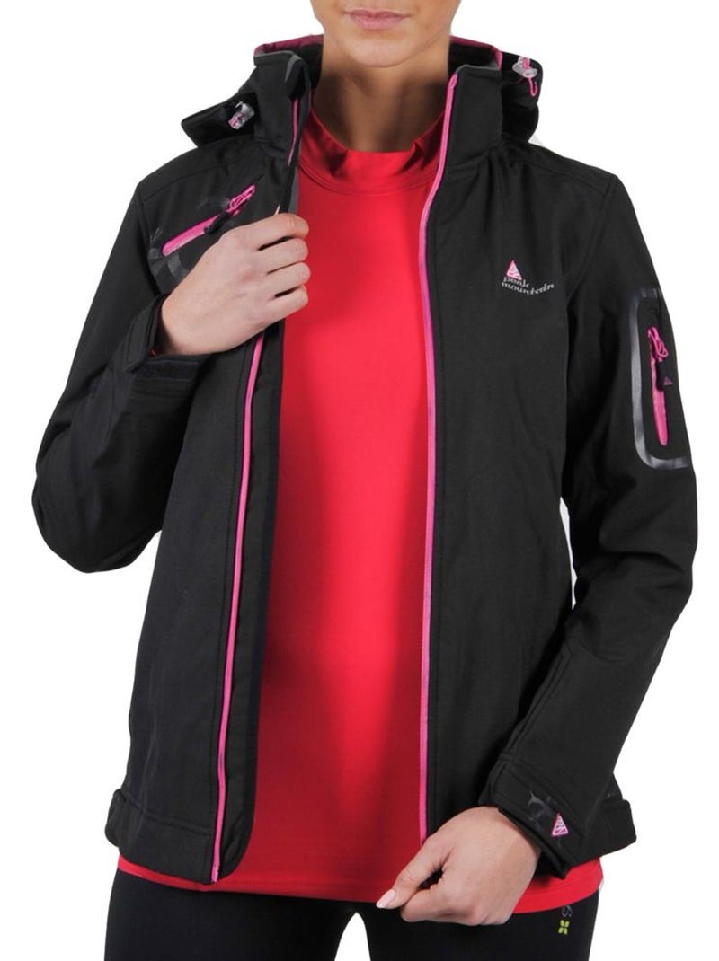 Blouson de ski fille GASOFTIBI - PEAK MOUNTAIN Noir Noir - Kiabi