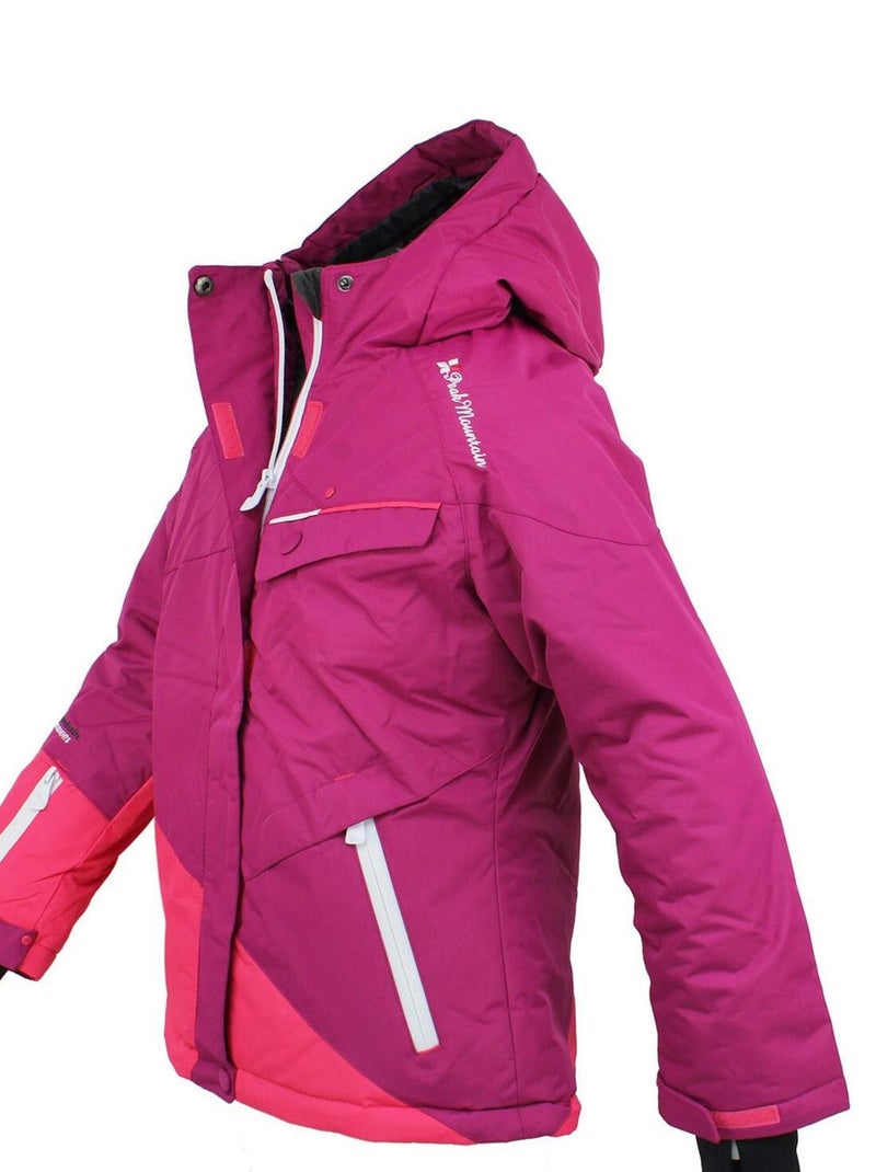 Blouson de ski fille GATENE - PEAK MOUNTAIN Rose fushia - Kiabi