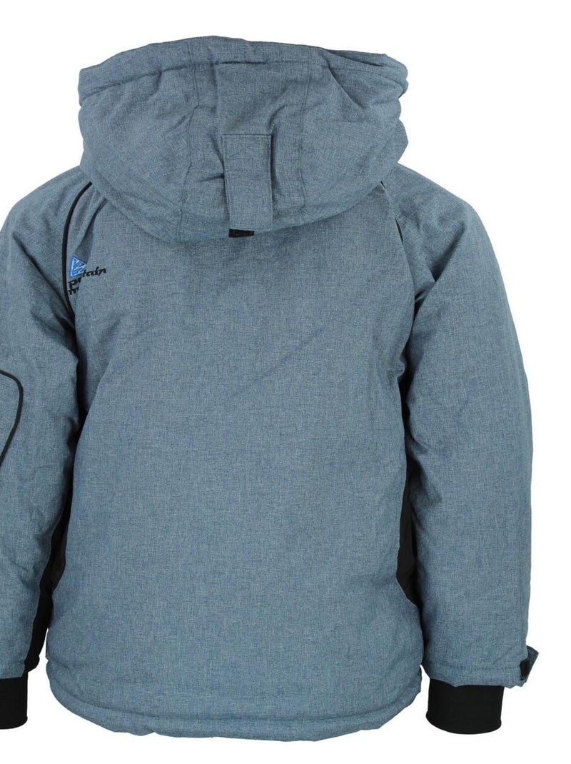 Blouson de ski garçon ECAMATE - PEAK MOUNTAIN Bleu - Kiabi