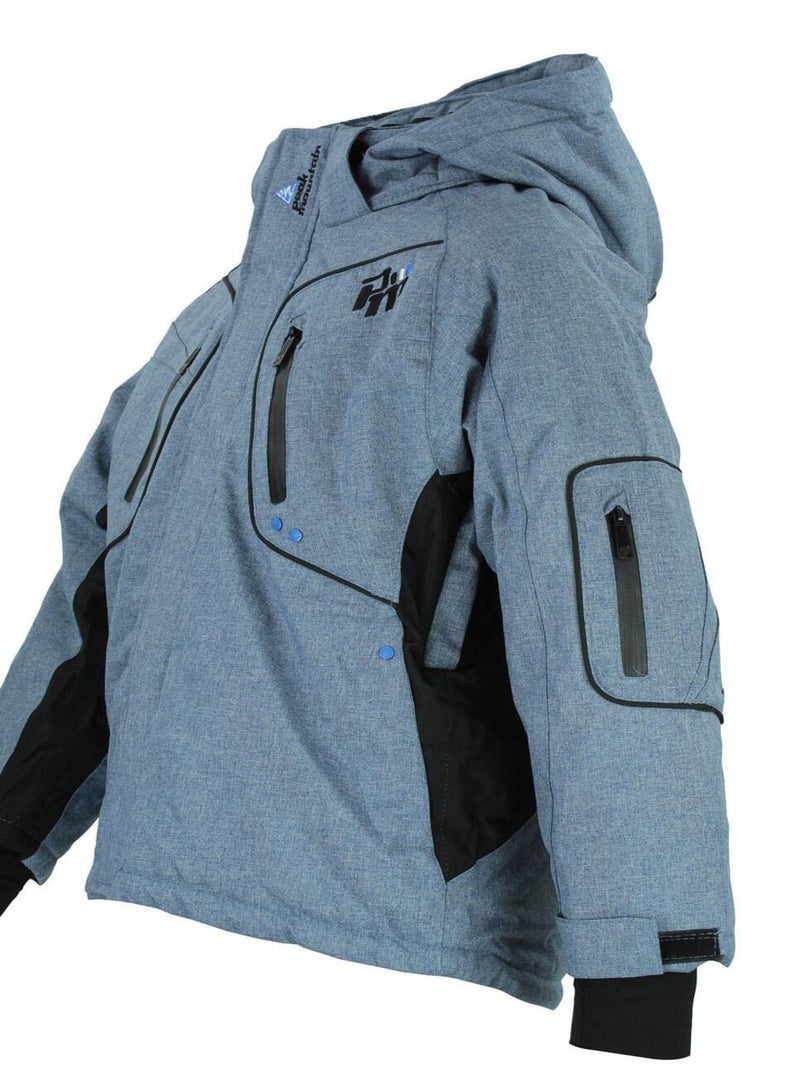 Blouson de ski garçon ECAMATE - PEAK MOUNTAIN Bleu - Kiabi