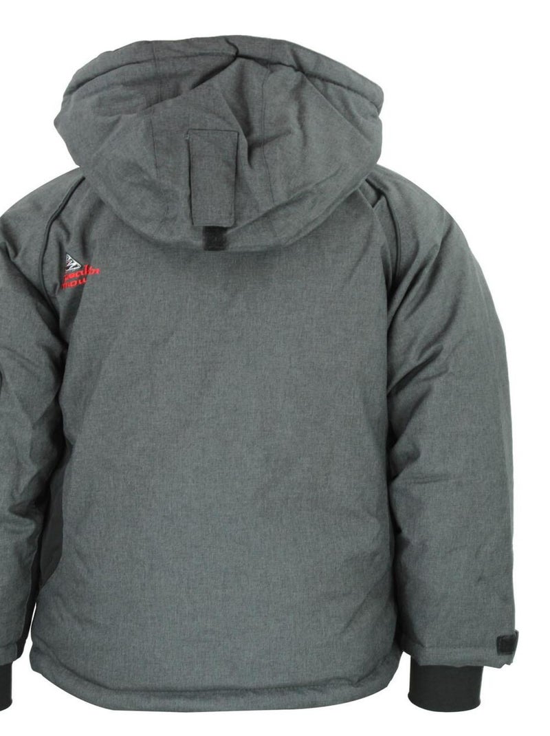 Blouson de ski garçon ECAMATE - PEAK MOUNTAIN gris anthracite - Kiabi