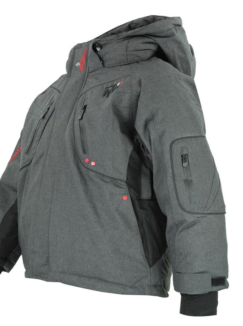 Blouson de ski garçon ECAMATE - PEAK MOUNTAIN gris anthracite - Kiabi