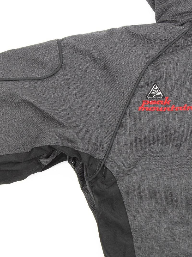 Blouson de ski garçon ECAMATE - PEAK MOUNTAIN gris anthracite - Kiabi