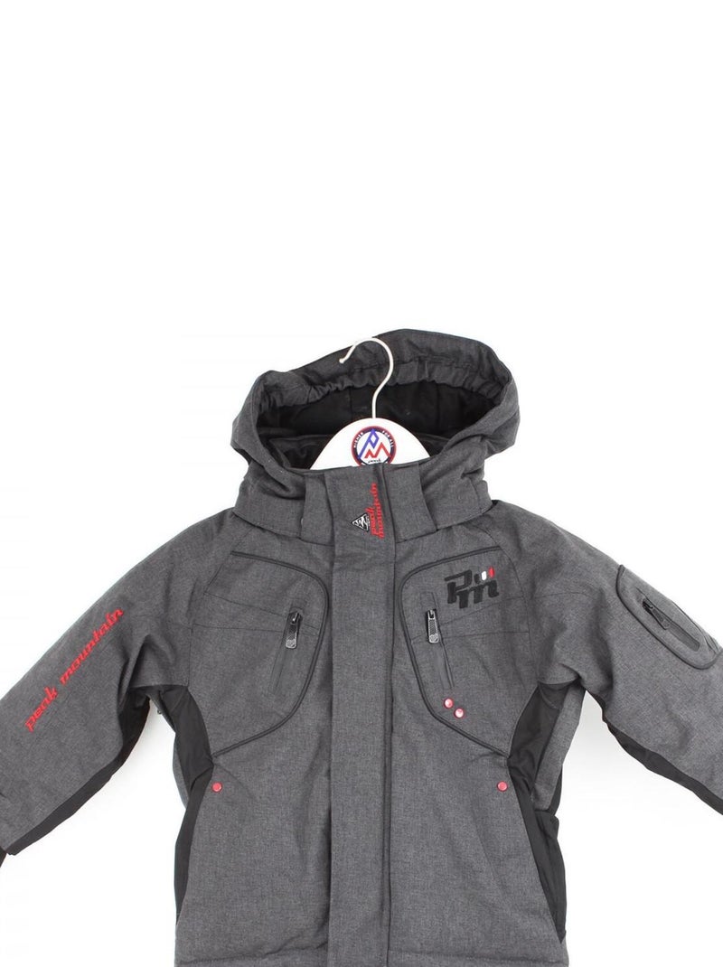 Blouson de ski garçon ECAMATE gris anthracite - Kiabi