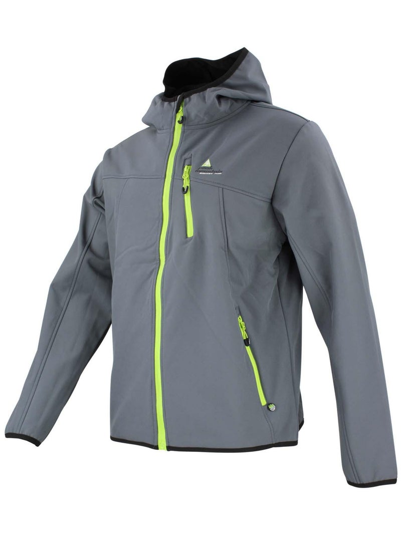 Blouson de ski garçon ECAMSO - PEAK MOUNTAIN Gris - Kiabi