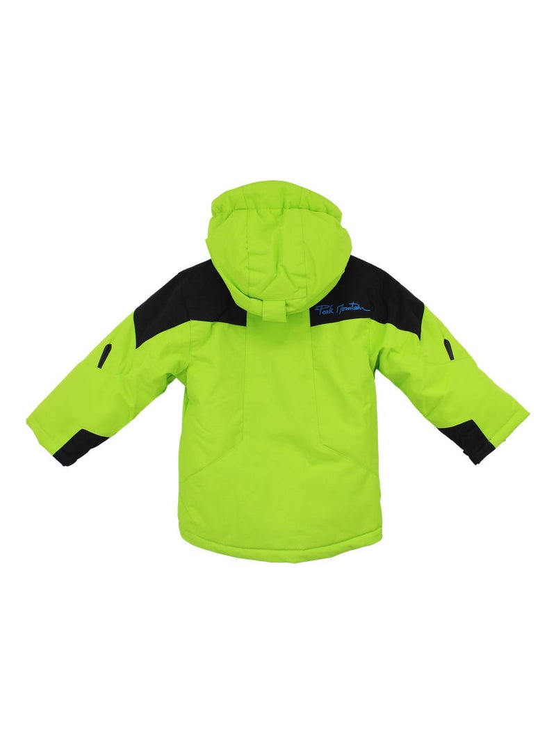 Blouson de ski garçon ECETAL - PEAK MOUNTAIN Vert anis - Kiabi