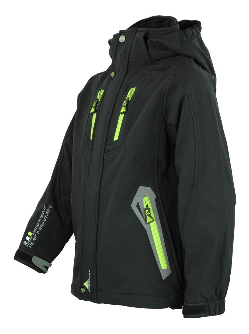Blouson de ski garçon ECILO - PEAK MOUNTAIN Noir Noir - Kiabi