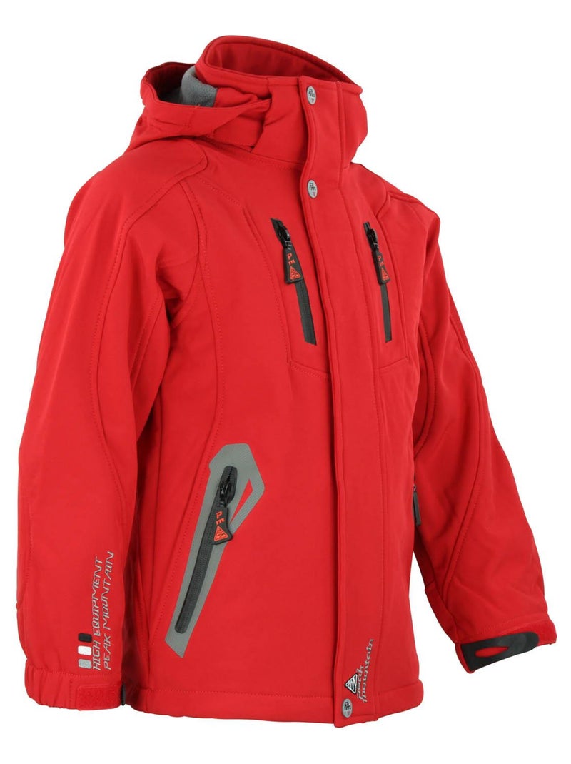 Blouson de ski garçon ECILO - PEAK MOUNTAIN Rouge - Kiabi