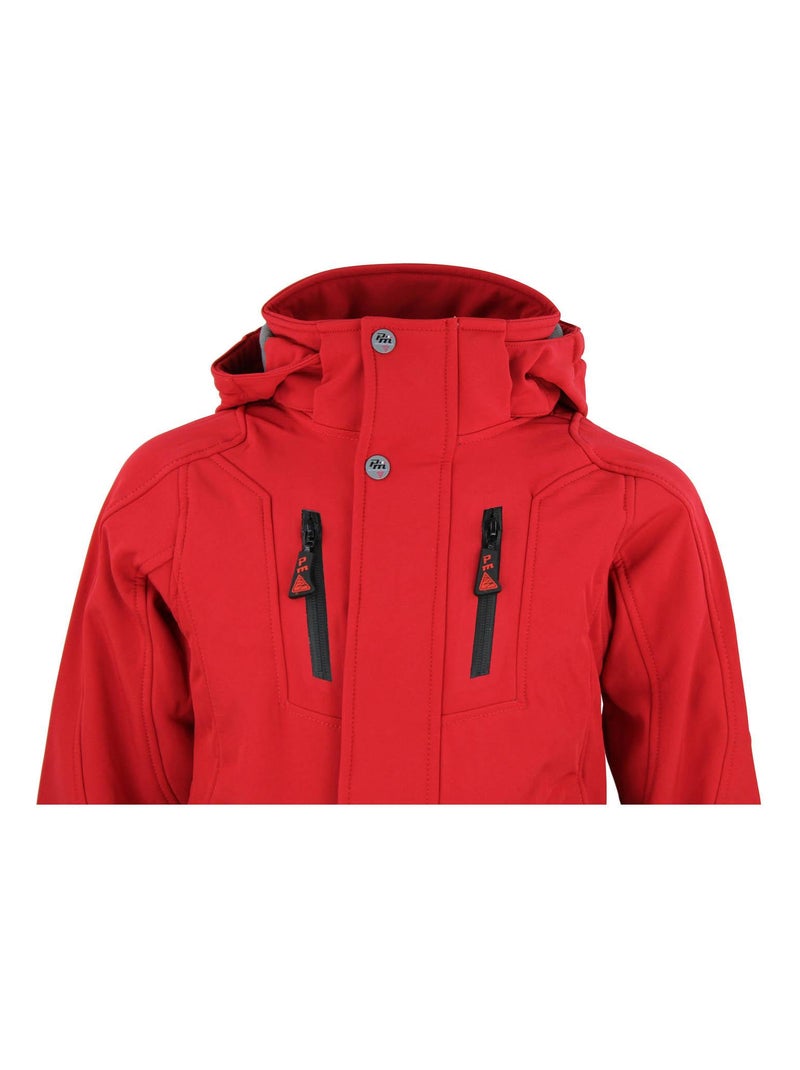 Blouson de ski garçon ECILO - PEAK MOUNTAIN Rouge - Kiabi