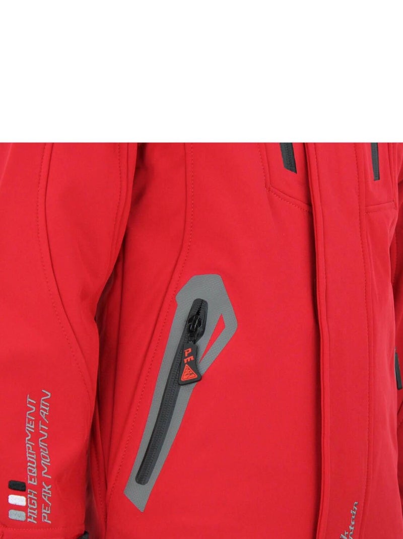 Blouson de ski garçon ECILO - PEAK MOUNTAIN Rouge - Kiabi