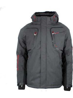 Veste Peak Mountain Cavian Homme - Polyester, Manches Longues, Col Haut, Poches Zippées, Coupe Ajustable