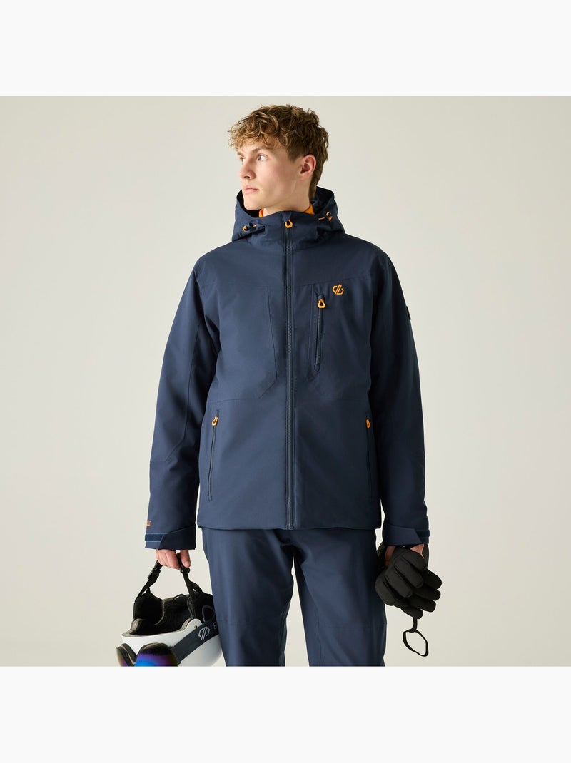 Blouson de ski imperméable et extensible motif/style détail contrasté eagle - dare 2b Bleu marine - Kiabi