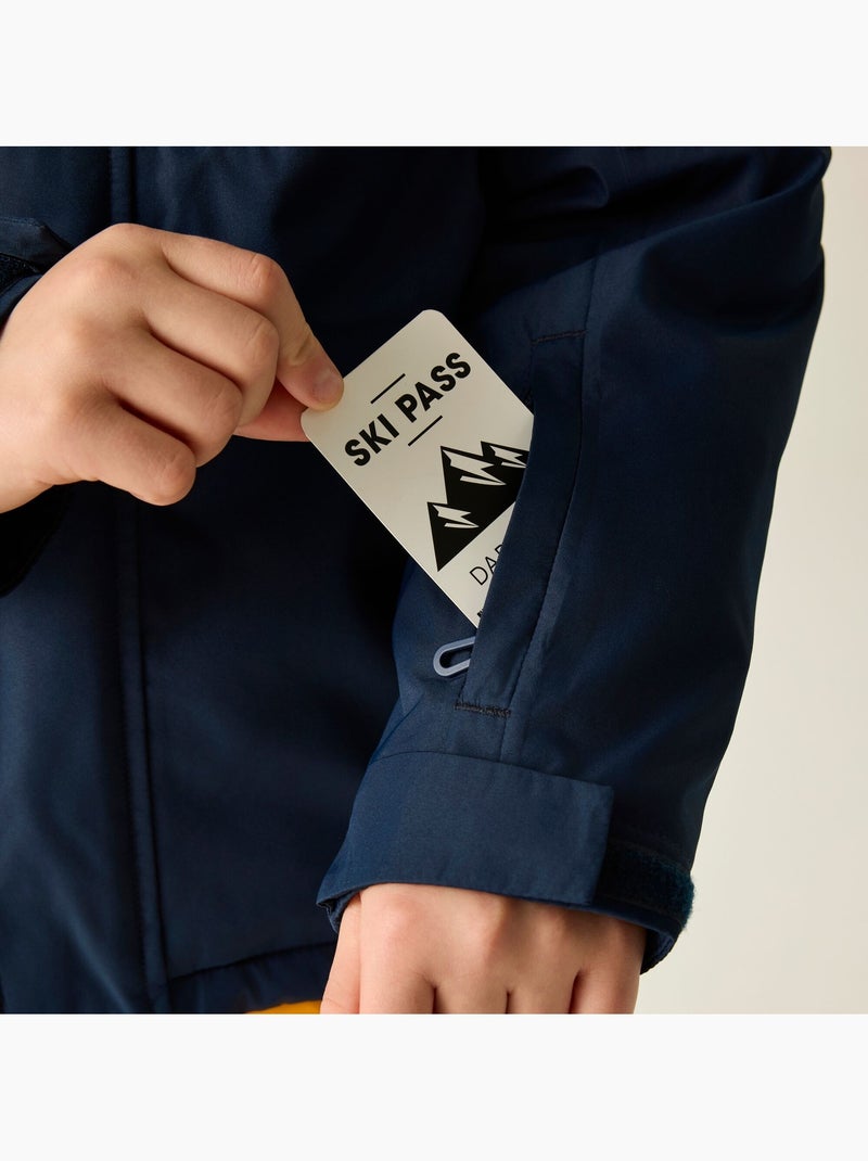 Blouson de ski imperméable et rembourré motif/style contrasté chill - dare 2b Bleu marine - Kiabi