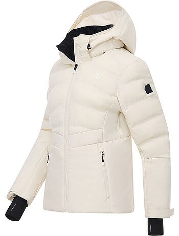 Blouson de ski matelassé et uni à capuche amovible gliding - dare 2b