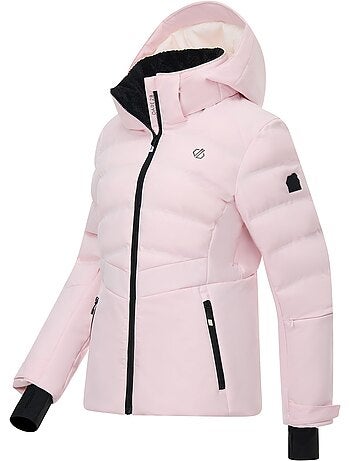 Blouson de ski matelassé et uni à capuche amovible gliding - dare 2b