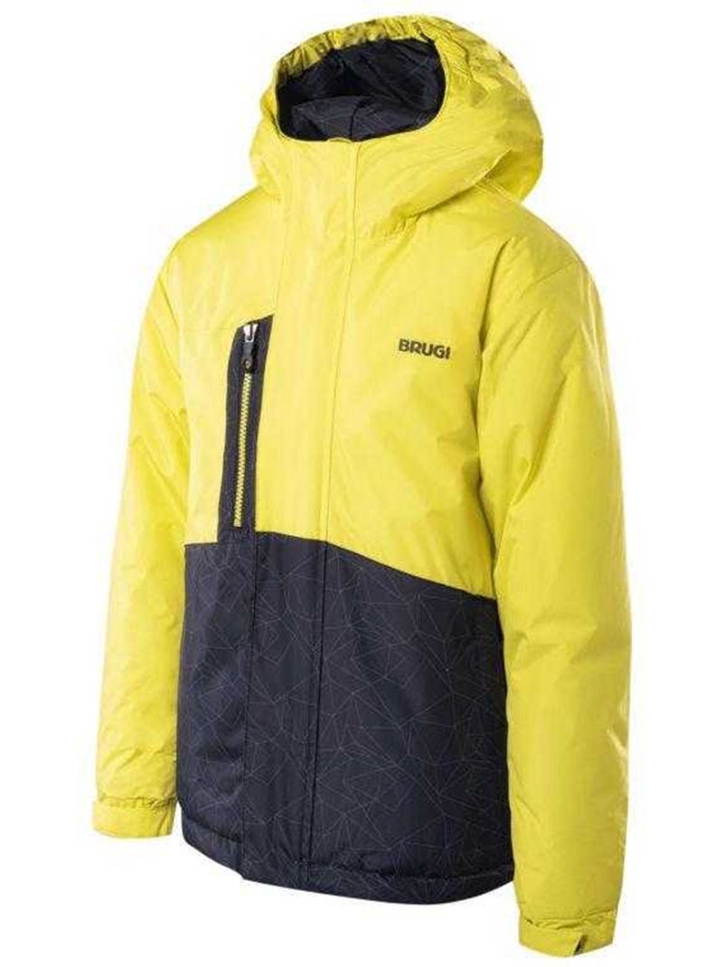 Blouson de ski motif/style blocs de couleurs - brugi Jaune pâle - Kiabi
