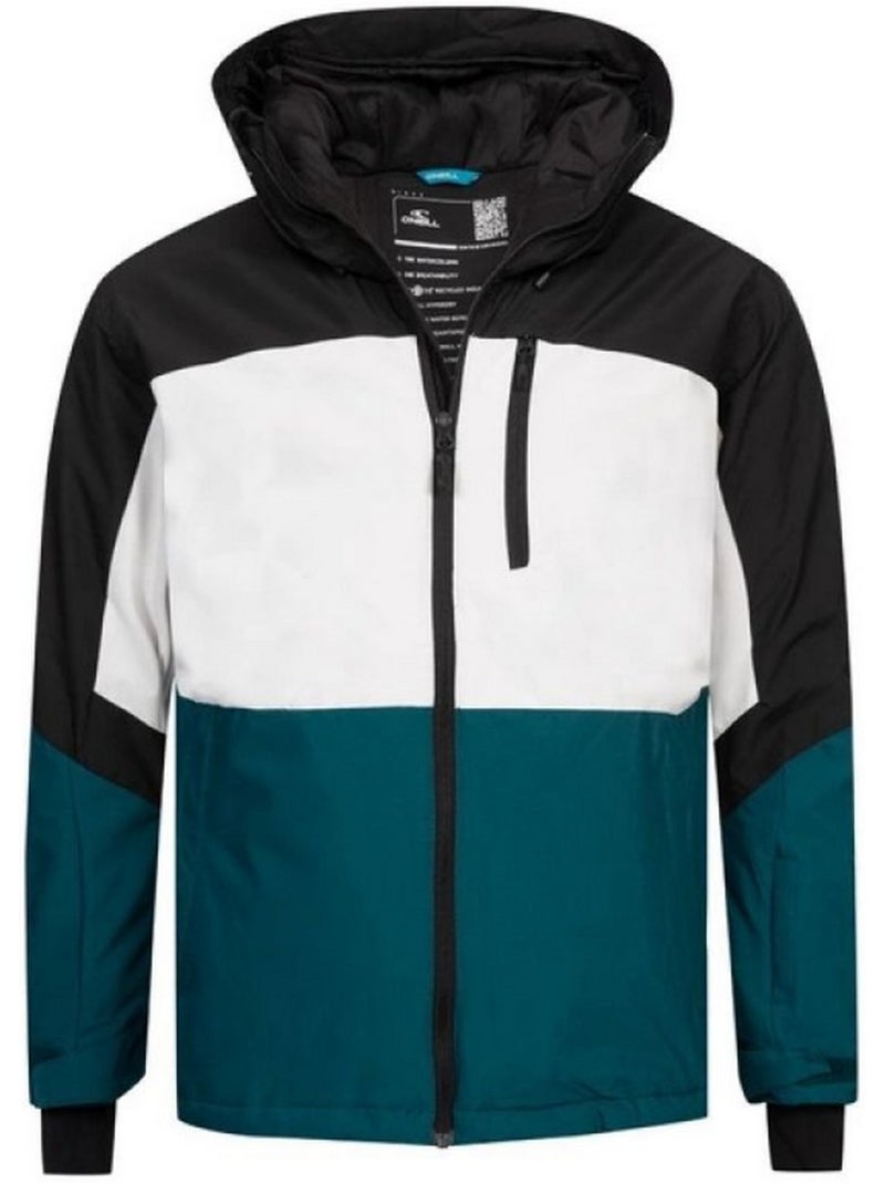 Blouson de ski motif/style blocs de couleurs - o´neill Noir Blanc - Kiabi