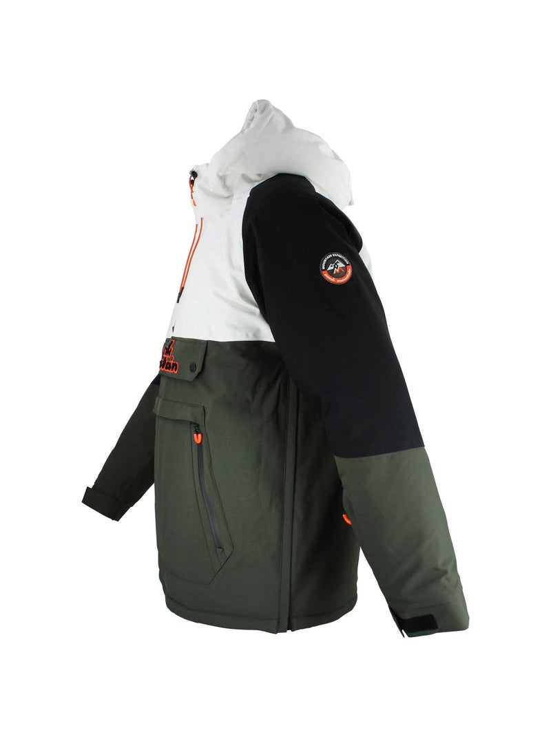 Blouson de ski passe-tête   CANVIKO - PEAK MOUNTAIN Kaki - Kiabi