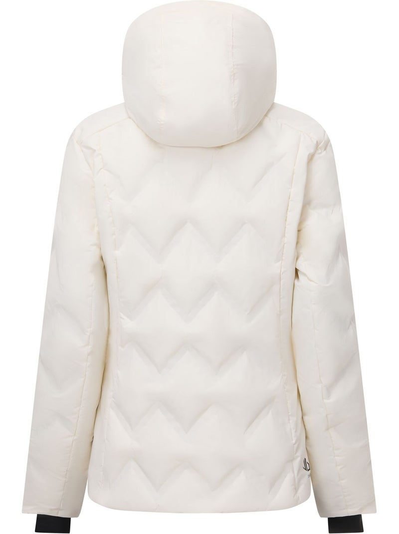 Blouson de ski rembourré à capuche amovible et doublure duveteuse enfold - dare 2b Blanc - Kiabi