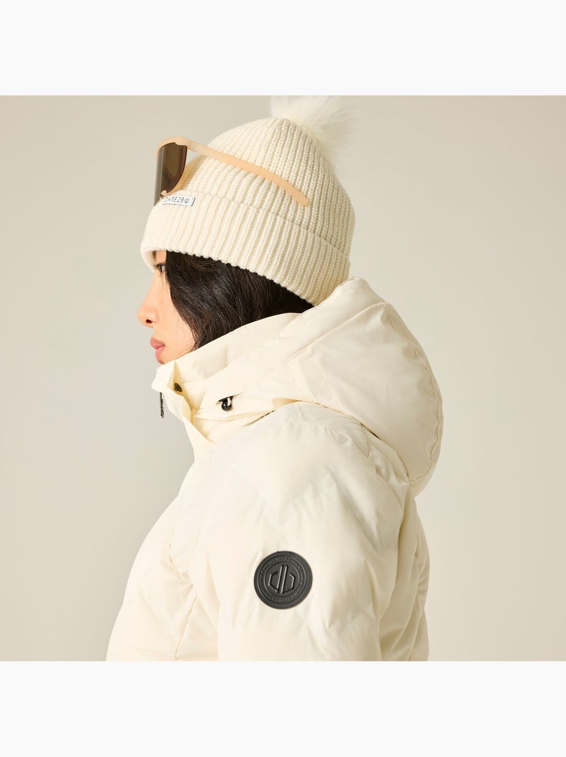 Blouson de ski rembourré à capuche amovible et doublure duveteuse enfold - dare 2b Blanc - Kiabi
