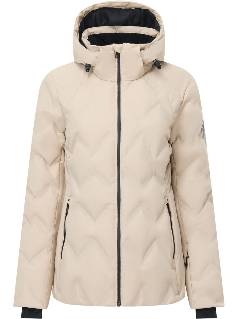 Blouson de ski rembourré à capuche amovible et doublure duveteuse enfold - dare 2b Blanc nacré - Kiabi