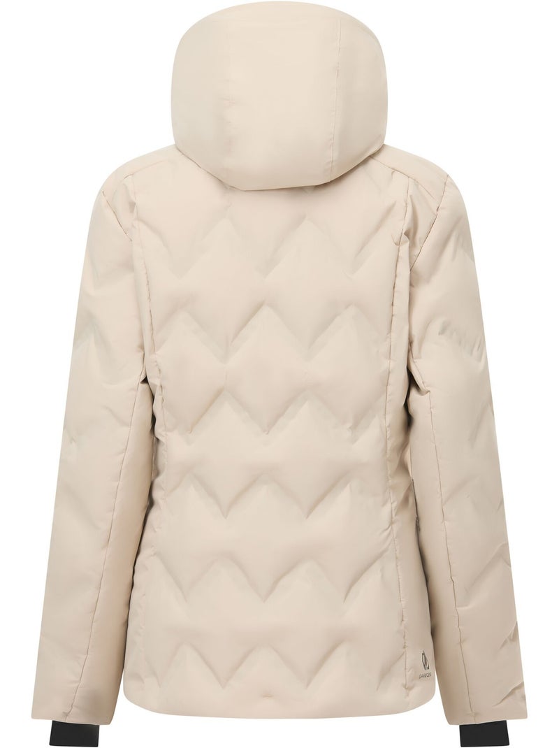 Blouson de ski rembourré à capuche amovible et doublure duveteuse enfold - dare 2b Blanc nacré - Kiabi