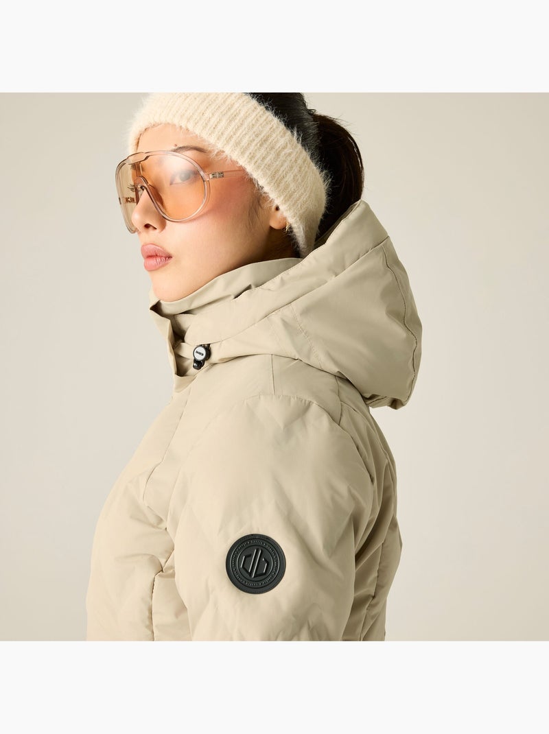 Blouson de ski rembourré à capuche amovible et doublure duveteuse enfold - dare 2b Blanc nacré - Kiabi