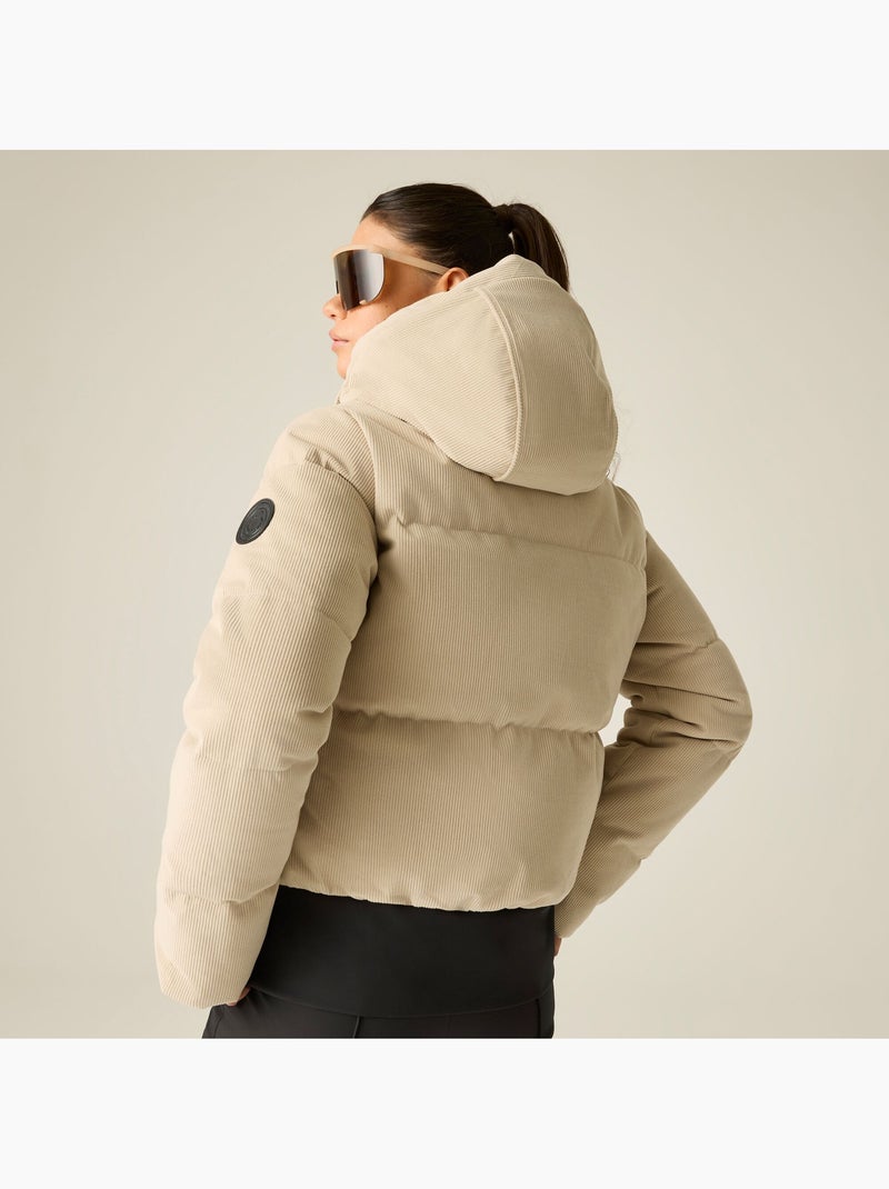 Blouson de ski rembourré et uni à capuche amovible - dare 2b Blanc nacré - Kiabi