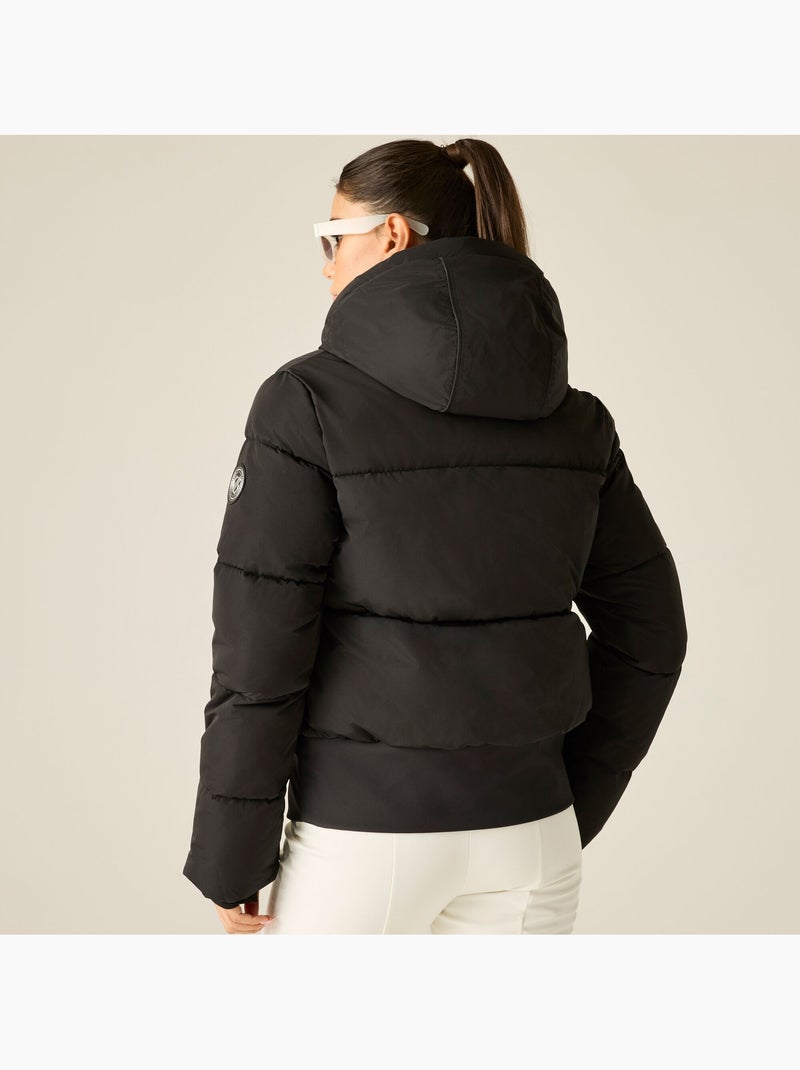 Blouson de ski rembourré et uni à capuche amovible - dare 2b Noir - Kiabi