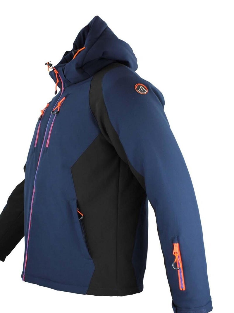 Blouson de ski softshell   CABILAN - PEAK MOUNTAIN Bleu marine - Kiabi