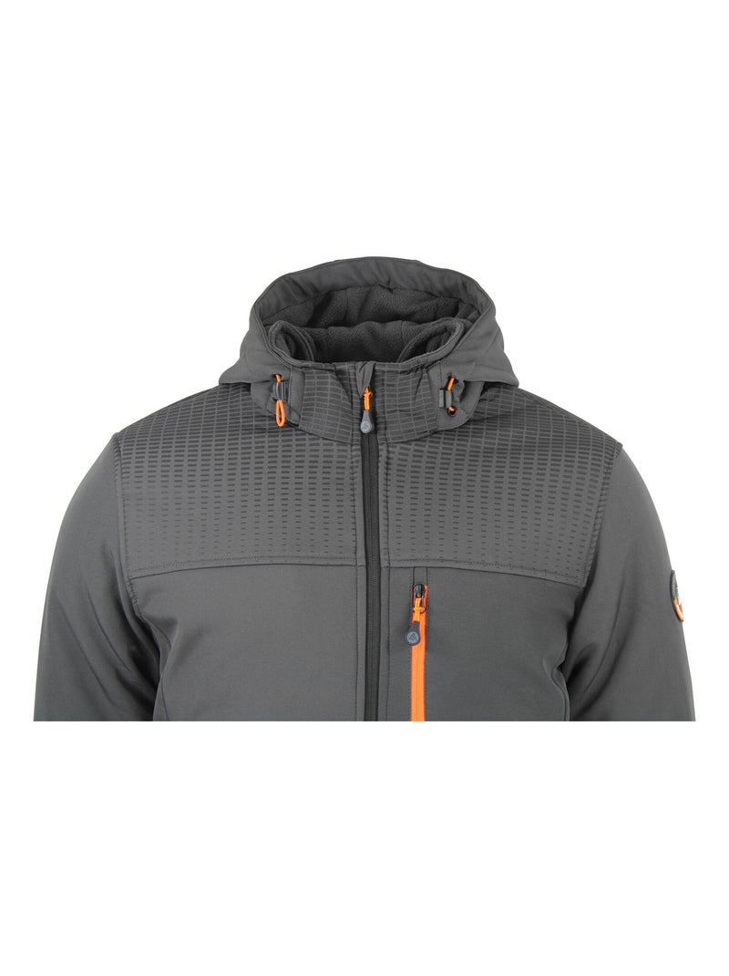 Blouson de ski softshell CABRAPLUS - PEAK MOUNTAIN Gris - Kiabi