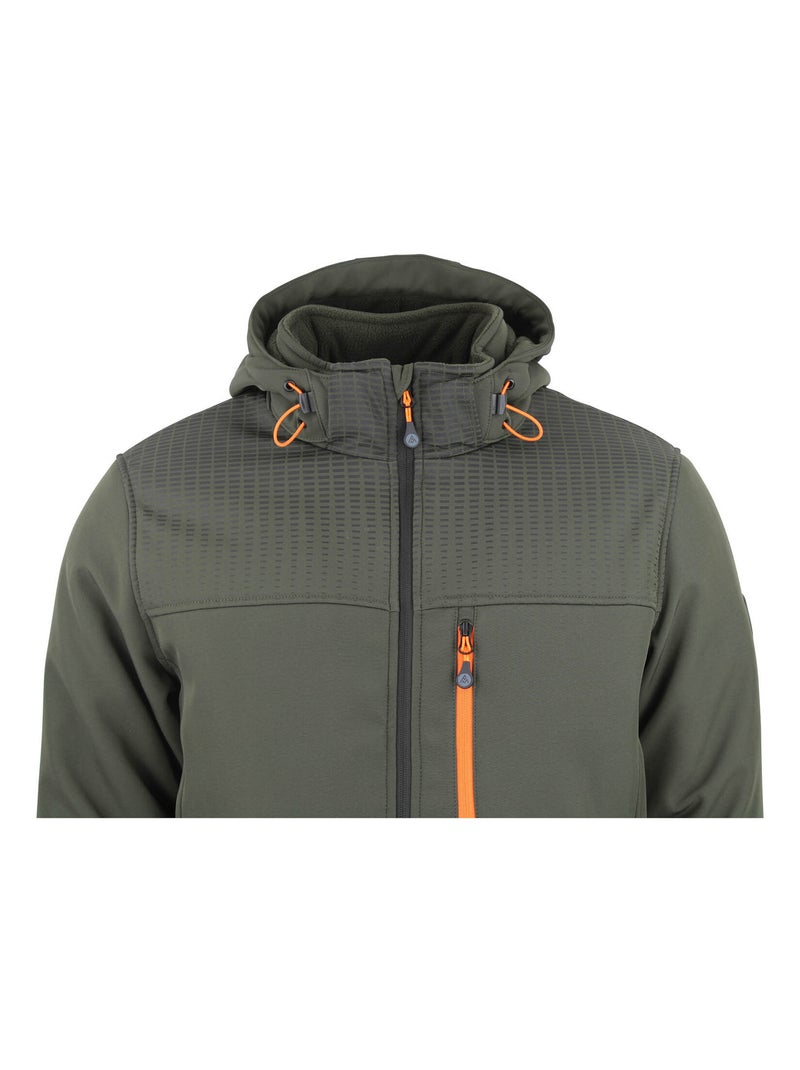 Blouson de ski softshell CABRAPLUS - PEAK MOUNTAIN Kaki - Kiabi
