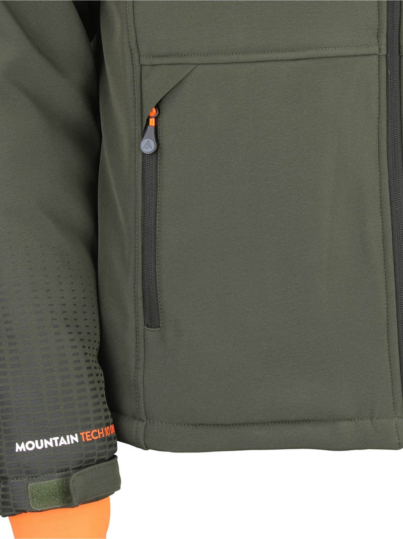 Blouson de ski softshell CABRAPLUS - PEAK MOUNTAIN Kaki - Kiabi